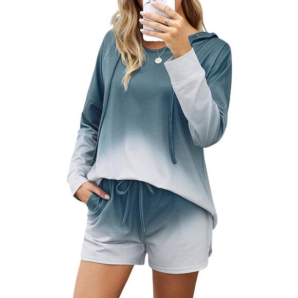 Whiskey Kiss Tops - WHISKEY KISS Ombré Tie Dye Lounge Set